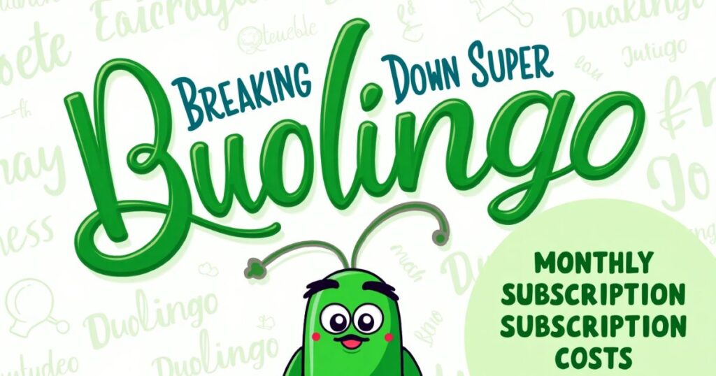 Breaking Down Super Duolingo Monthly Subscription Costs