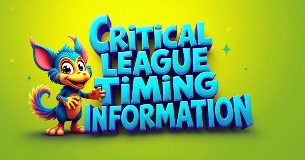 Critical League Timing Information