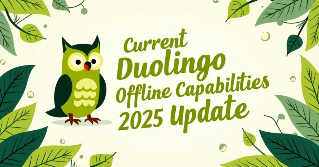 Current Duolingo Offline Capabilities (2025 Update)