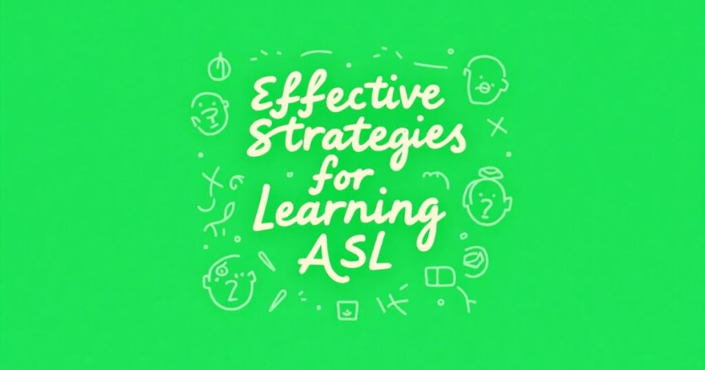 Effective Strategies for Learning ASL on Duolingo