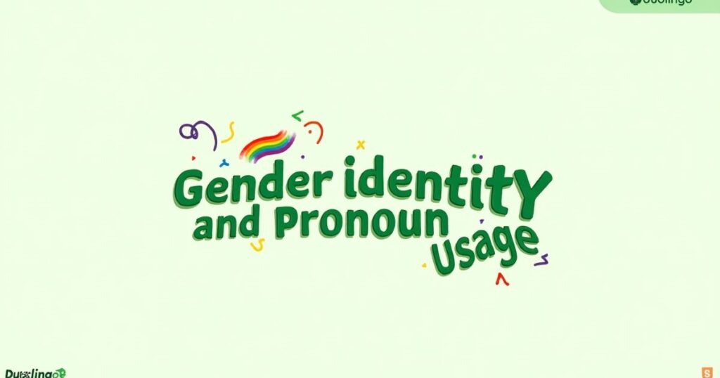 Gender Identity and Pronoun Usage