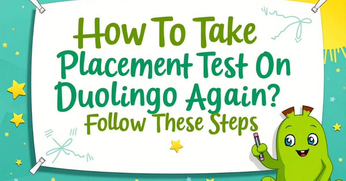 How To Take Placement Test On Duolingo Again