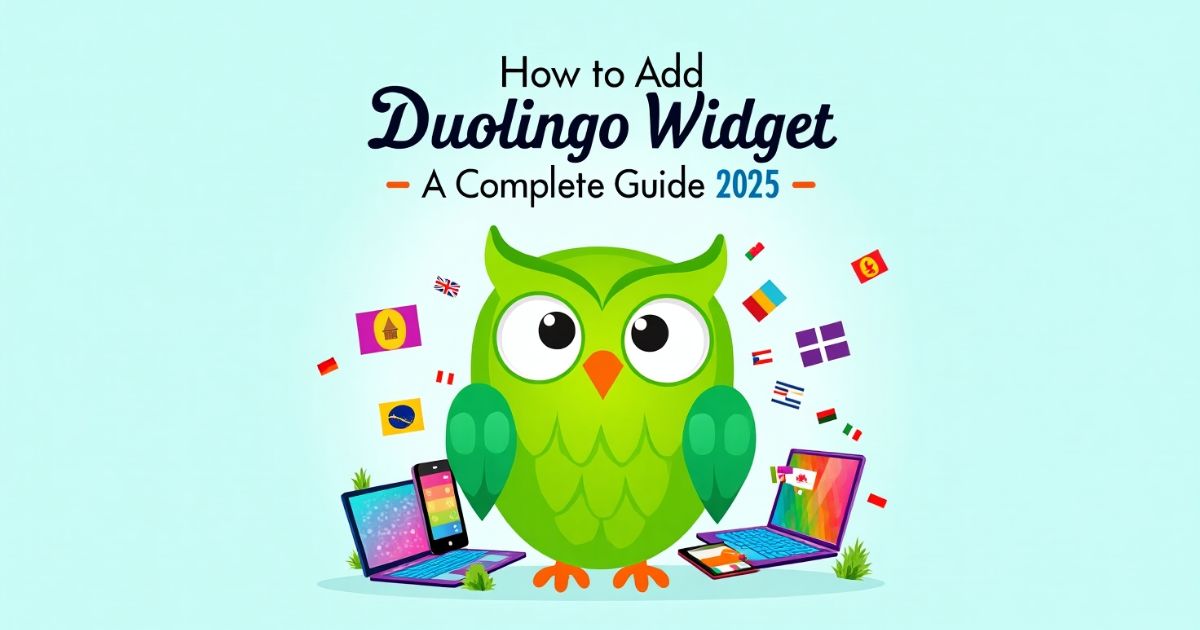 How to Add Duolingo Widget