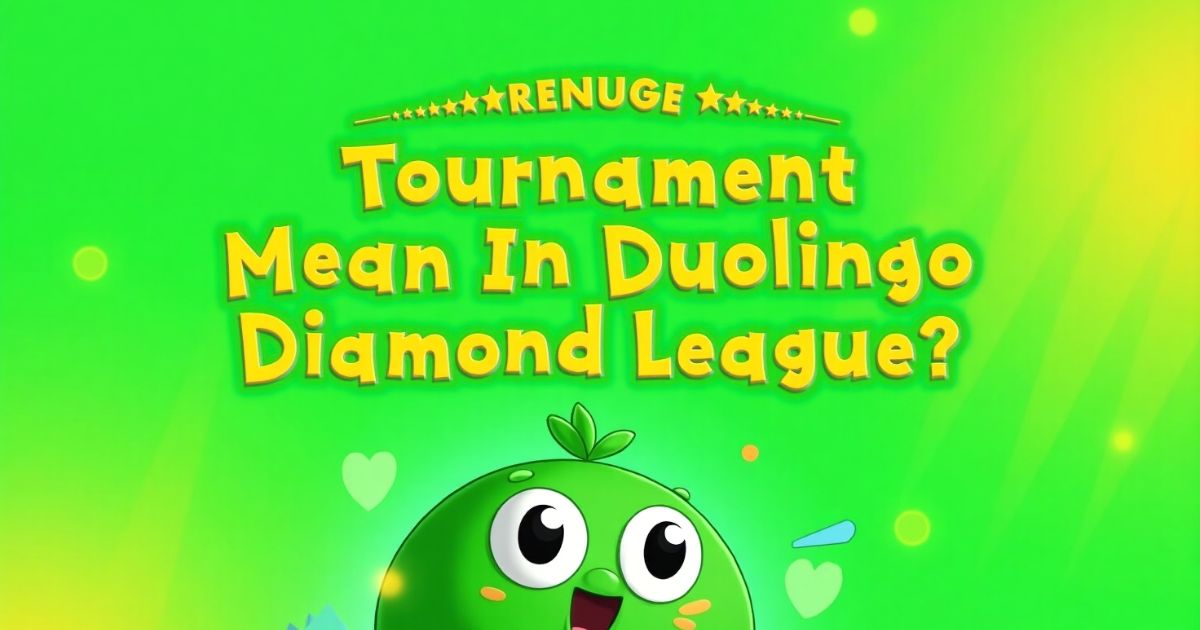 What Does Tournament Mean In Duolingo Diamond League