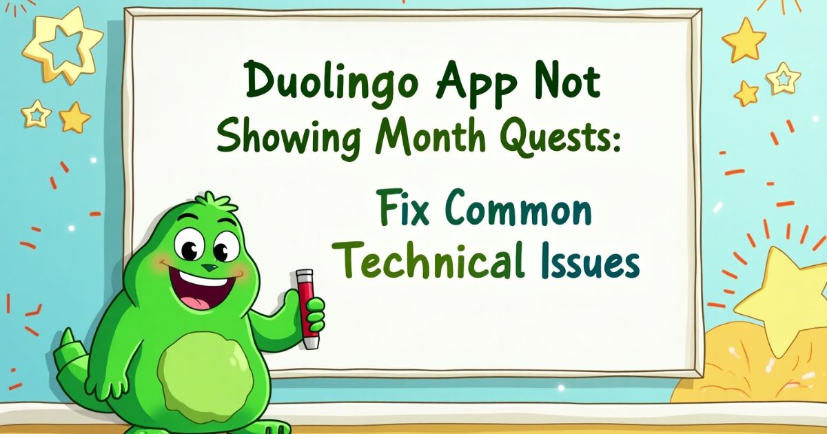 Duolingo App Not Showing Month Quests Fix Common Technical Issues