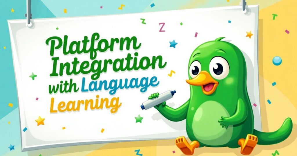 Platform Integration with Language Learning