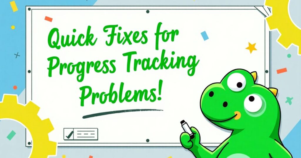 Quick Fixes for Progress Tracking Problems