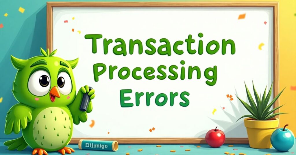 Transaction Processing Errors